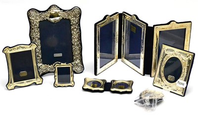 Lot 5472 - Seven assorted photograph frames including a double and triple frame