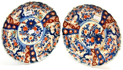 Lot 5491 - A pair of Imari plates