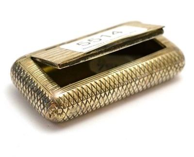 Lot 5514 - A George III silver snuff box, 1805