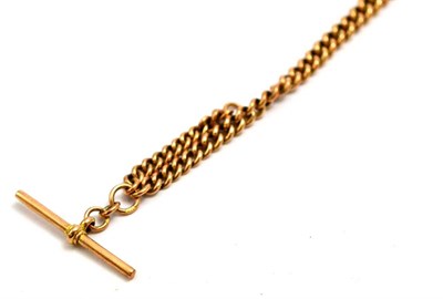 Lot 5524 - A 9ct gold albert chain