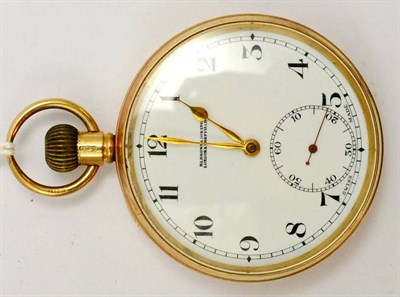 Lot 5525 - A 9ct gold pocket watch