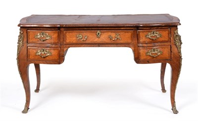 Lot 956 - An Early Louis XV Kingwood and Ormolu Mounted Bureau Plat, early 18th century, the serpentine...