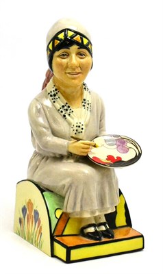 Lot 5607 - A Kevin Francis ceramic figure depicting 'Clarice Cliff', modelled by Douglas V Tootle, limited...