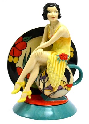 Lot 5608 - A ceramic Kevin Francis figure of the young Clarice Cliff 'Renaissance' modelled by Andy Moss,...