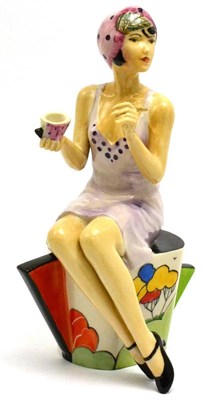 Lot 5613 - A ceramic figure by Peggy Davies 'Art Deco, Imitating Life', modelled by Andy Moss, limited edition