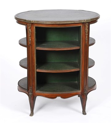 Lot 961 - A Louis XVI Transitional Style Rosewood and Gilt Metal Mounted Open Bookcase, late 19th century, of