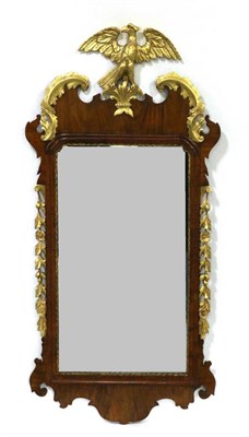 Lot 970 - A Waring & Gillows Walnut and Parcel Gilt Pier Glass, in George III style, with scrolled...