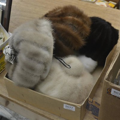 Lot 6077 - Four mink fur hats including Delores and Edna Wallace and one other hat (5)