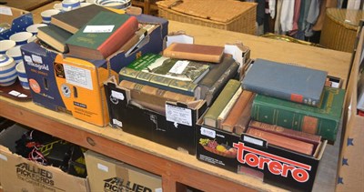 Lot 6105 - Quantity of decorative and leather bound books, various subjects including horse racing, etc...