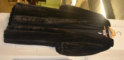 Lot 6120 - Northern Export Furs of Leeds Blackglama dark mink coat with cuffed sleeves; similar Genevieve...