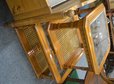 Lot 6128 - Two glass topped coffee tables