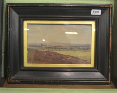 Lot 6194 - José Weiss 1859-1919 An extensive Sussex landscape with sheep grazing, signed, indistinctly...