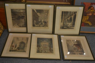 Lot 6204 - A set of six coloured engravings after Rowlandson