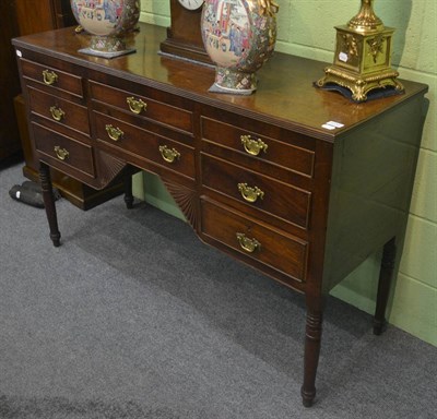 Lot 6258 - A 19th century mahogany sideboard with eight drawers