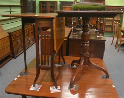 Lot 6273 - Mahogany tripod table and a Sutherland table