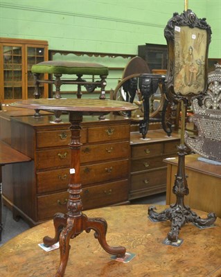 Lot 6284 - A late Victorian mahogany chess table;  Chinese carved rug, the crimson field centred by a...