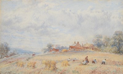 Lot 11 - George Weatherill (1810-1890)  "Red House Farm Aislaby " Signed, watercolour, 10cm by 16.5cm...
