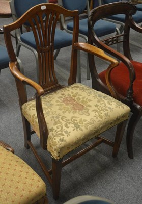 Lot 6321 - An 18th century elm armchair