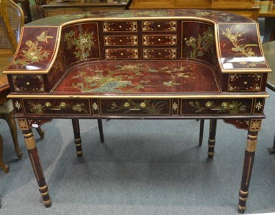 Lot 6338 - A Chinese style Carlton House desk