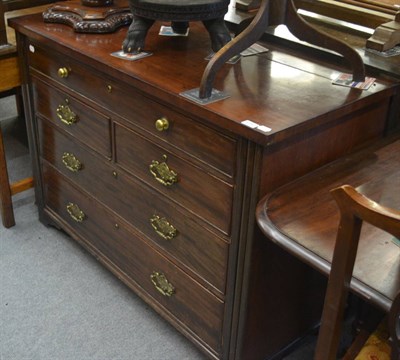 Lot 6352 - A 19th century mahogany four height chest of drawers