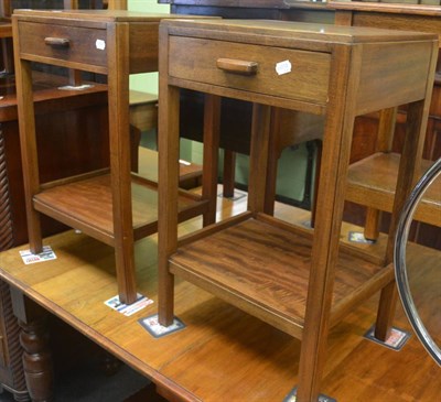 Lot 6356 - Pair of Gordon Russell side tables with single drawer