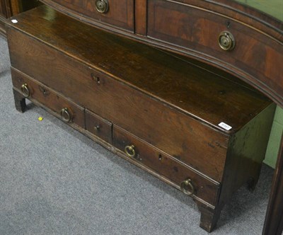 Lot 6387 - Late 18th century oak sword chest