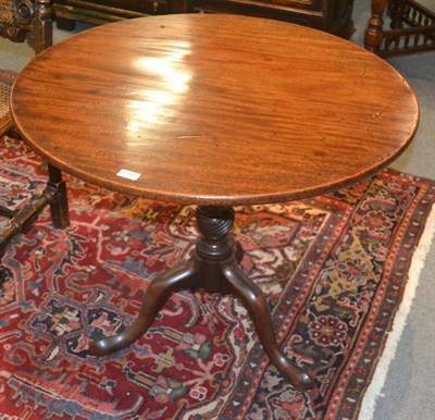 Lot 6398 - Georgian mahogany tripod table