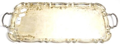 Lot 3 - A rectangular silver tray