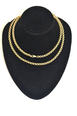 Lot 76 - 9ct gold belcher necklet