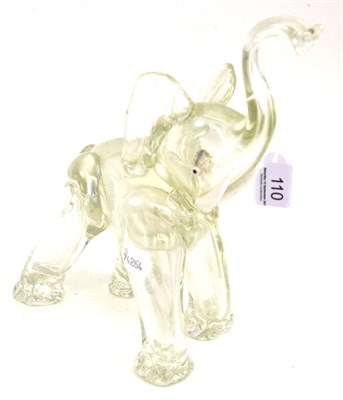 Lot 110 - Murano glass elephant