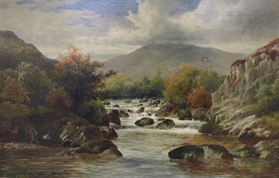 Lot 41 - William Henry Mander (1850-1922) River landscape Signed and indistinctly dated, oil on canvas, 48cm