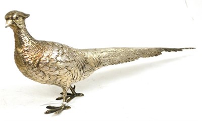 Lot 241 - A silver table ornament modelled as a pheasant, probably Berthold Muller (no import marks)