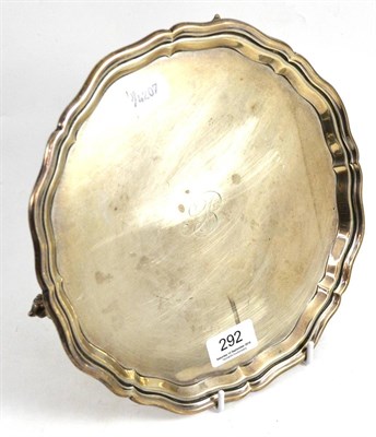 Lot 292 - A silver salver