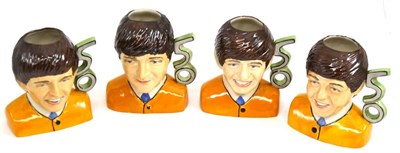 Lot 297 - Set of Peggy Davies Ceramics Beatles (commemorating 50 years in Hit Parade)