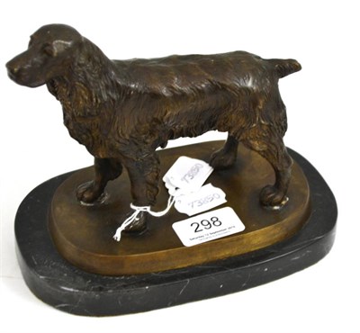 Lot 298 - Bronze figure of a dog