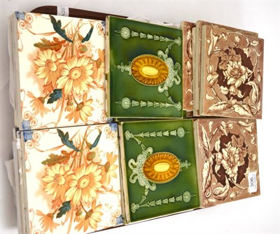 Lot 306 - Three sets of Victorian tiles