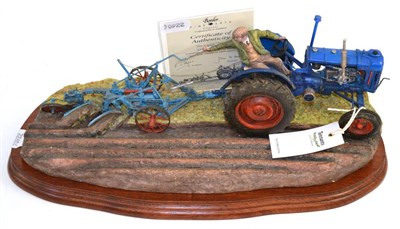 Lot 332 - Border Fine Arts 'At The Vintage' (Fordson E27N Tractor), model No. B0517 by Ray Ayres, limited...