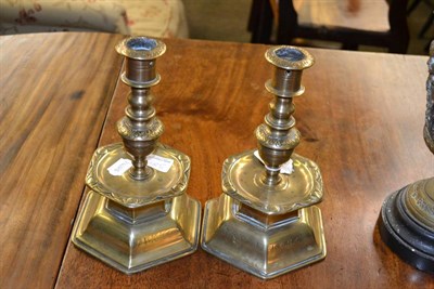 Lot 385 - Pair of 19th century brass marriage sticks