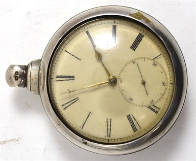 Lot 408 - Silver pair cased pocket watch