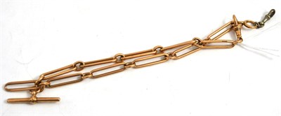 Lot 413 - 9ct gold watch chain