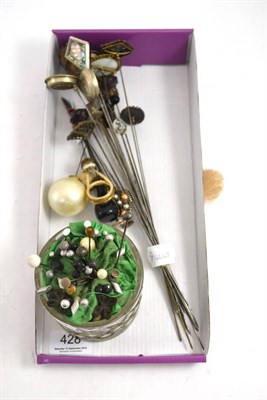 Lot 428 - Quantity of 19th century and later hat pins