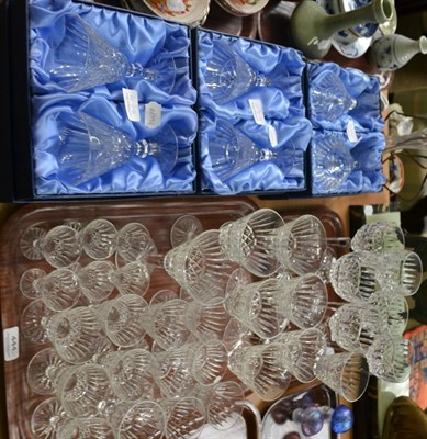 Lot 444 - Quantity of Waterford glasses comprising: six wine glasses, five white wine glasses, three red wine