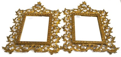 Lot 453 - Pair of Victorian gilt framed easel mirrors