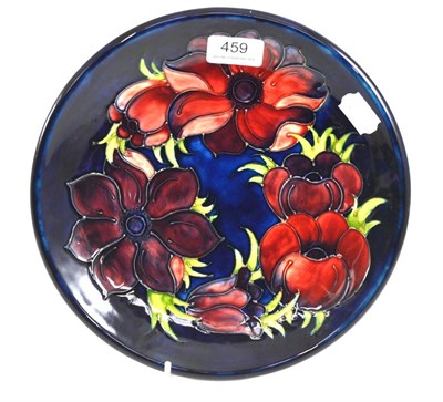 Lot 459 - A modern William John Moorcroft Anemone pattern plate