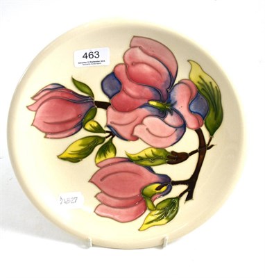 Lot 463 - A modern William John Moorcroft magnolia pattern plate