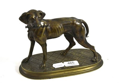 Lot 465 - Bronze statue of a dog