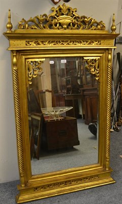 Lot 1025 - Large gilt framed mirror