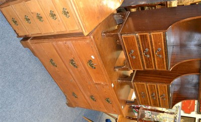 Lot 1031 - Victorian pine three height chest of drawers