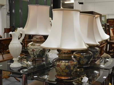 Lot 1042 - Group of six decorative lamps