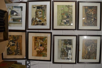 Lot 1094 - Eight oak framed prints after Cecil Aldin